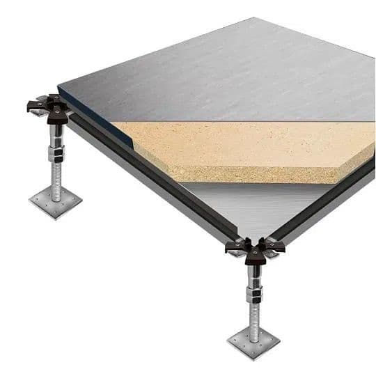 Raised access floor panels - metal casing
