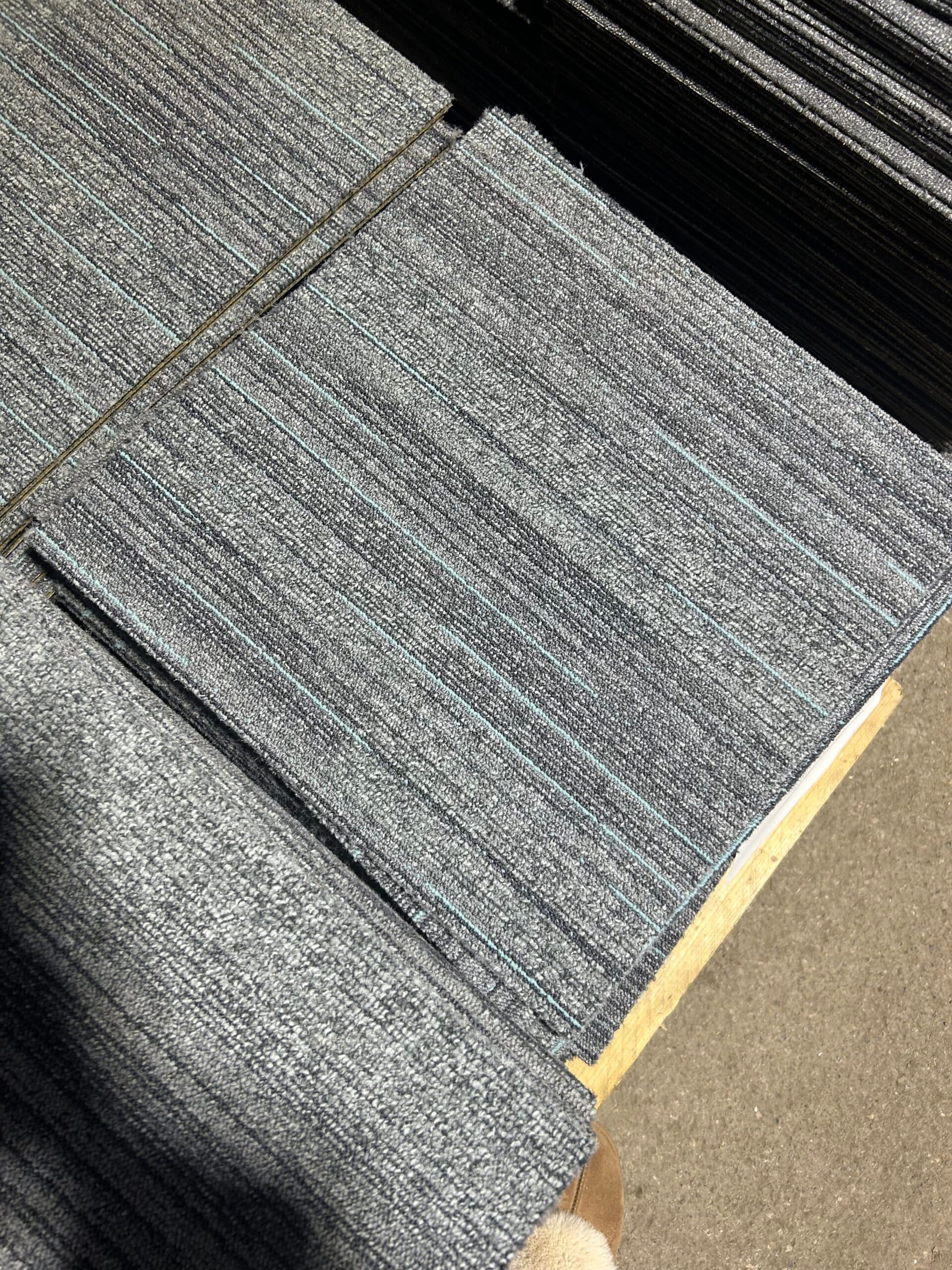 Job Lot 70 x Milliken Grey with Light Blue lines