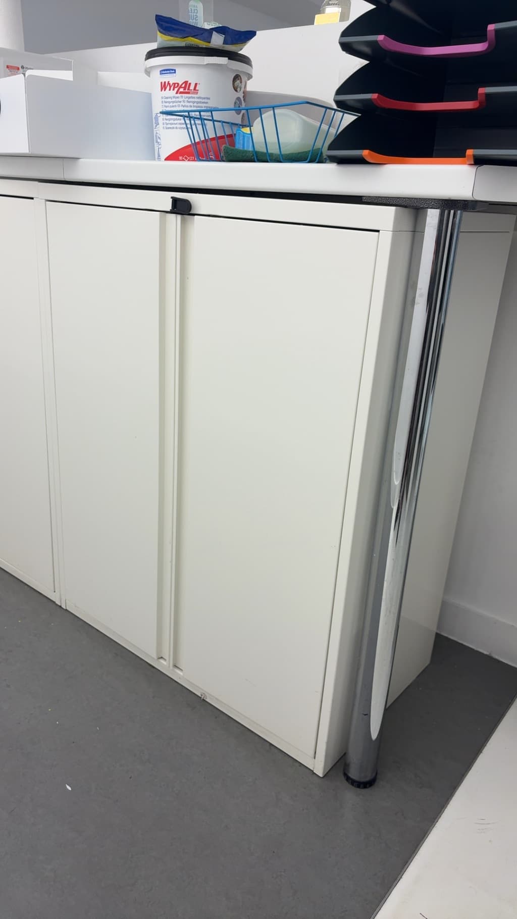 Metal office storage cabinet