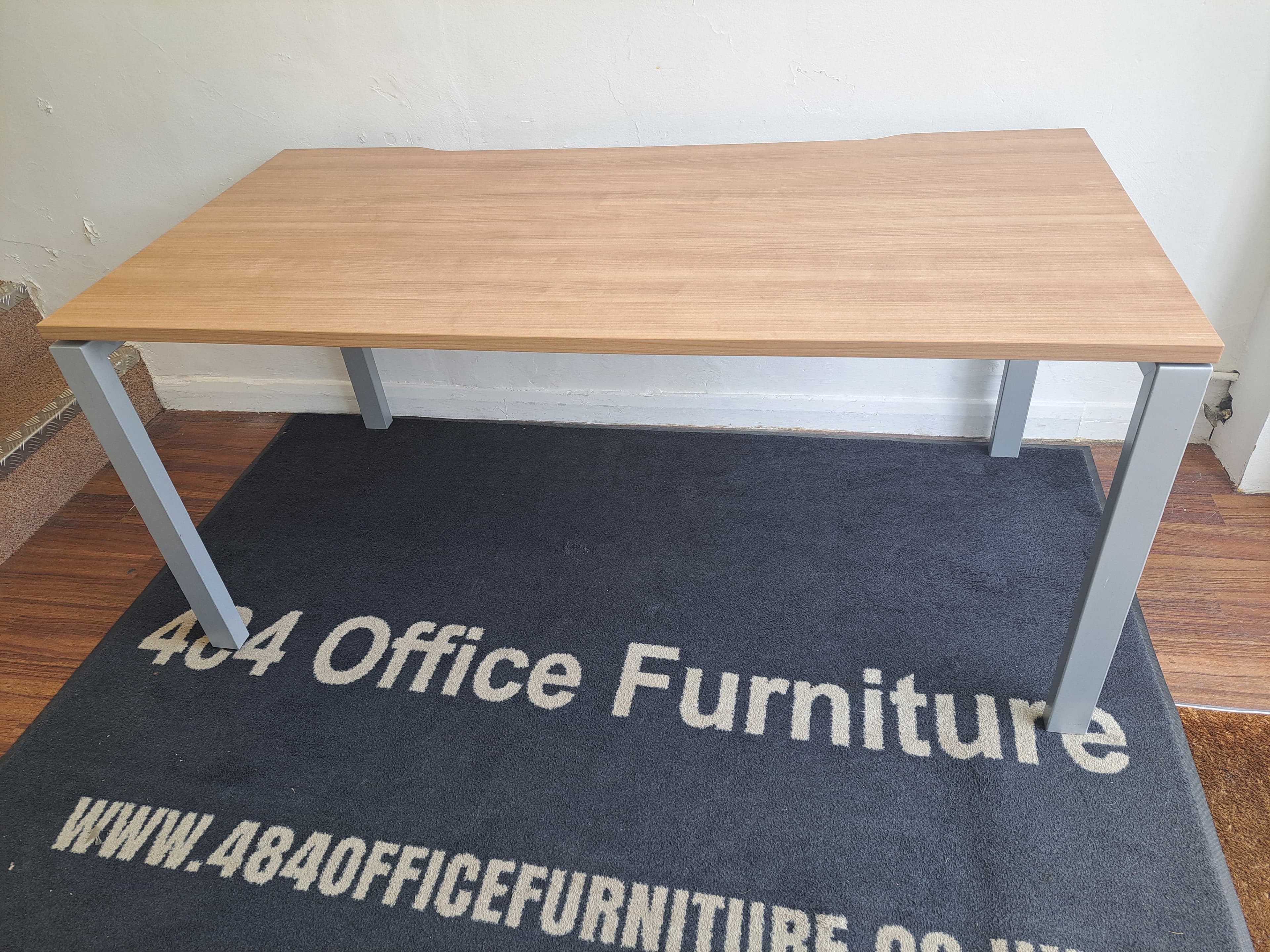 Light oak 1600mm bench style straight desks