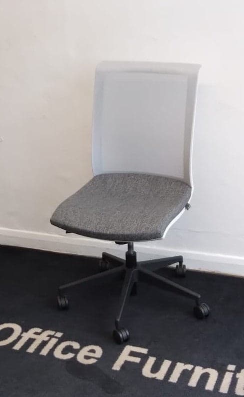 Narbutas grey & white meeting or operator chairs