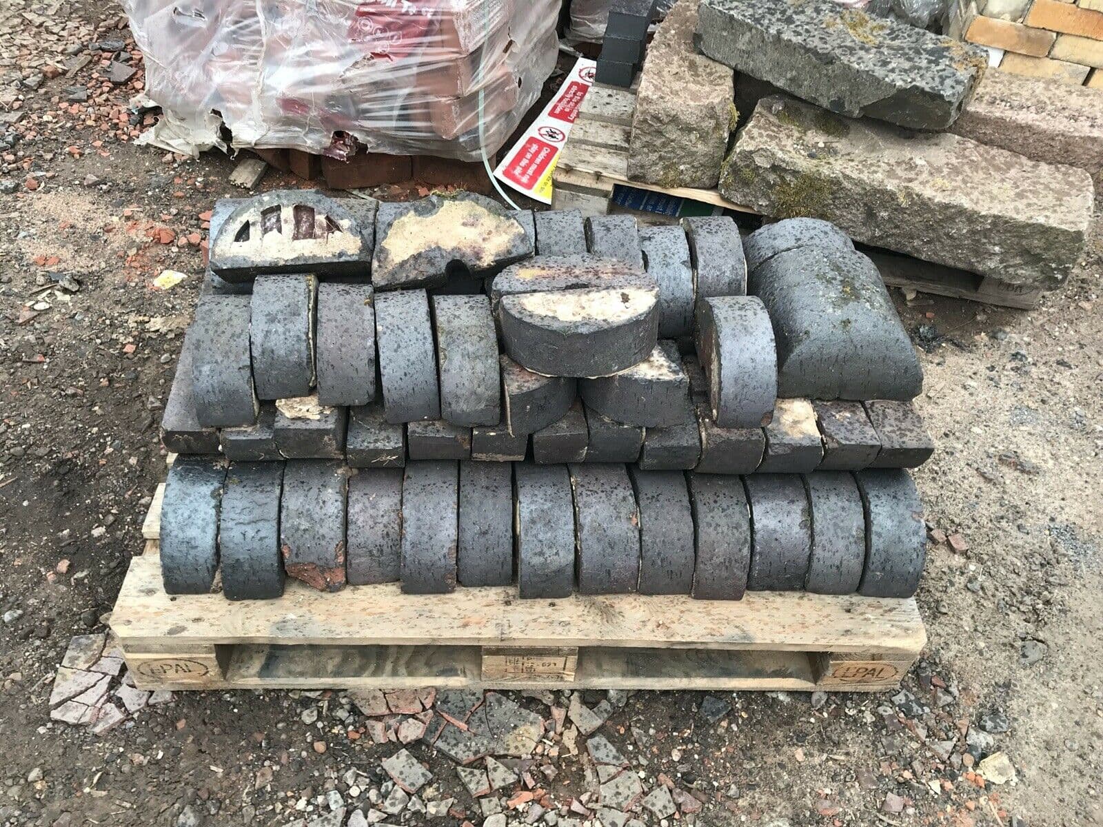 Blue Half Round Moon Ibstock Atlas Coping Bricks