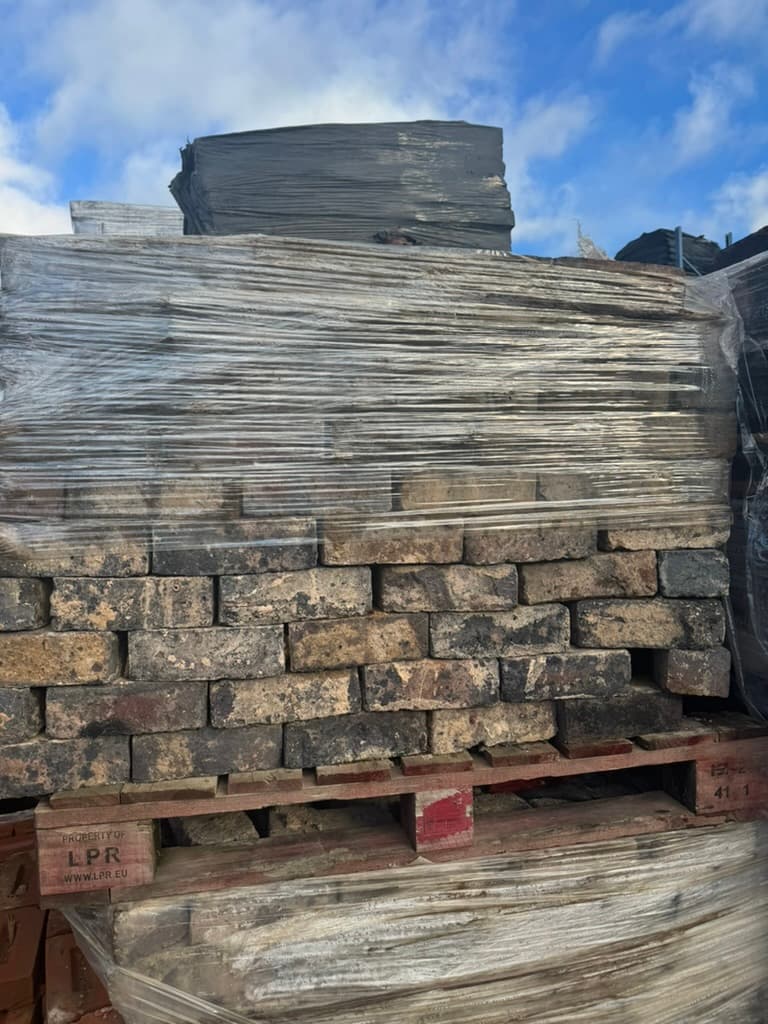 Hand Made Blue Bricks (imperial Sized) Old Fashioned