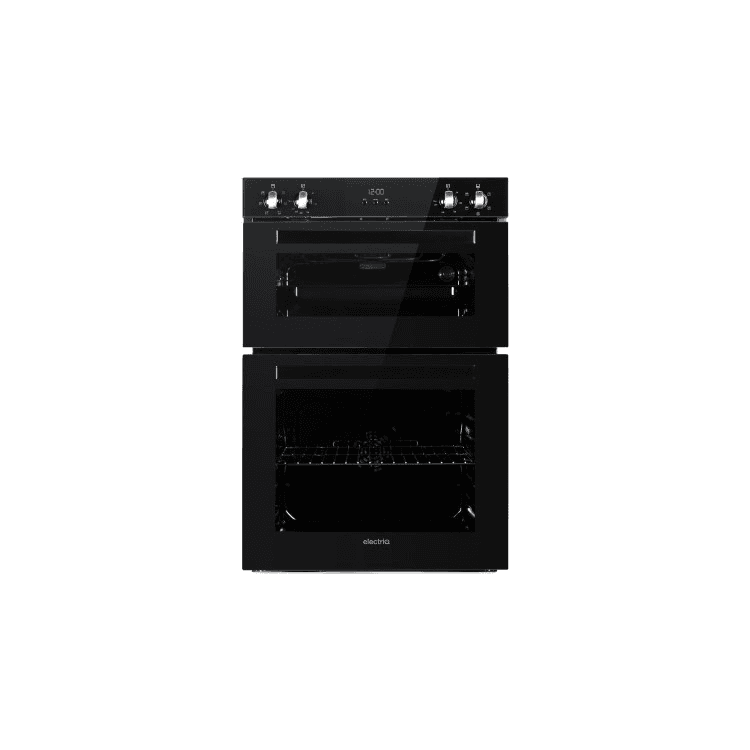 ElectriQ EQDO1BLACK 60cm Double Built In Electric Oven Black