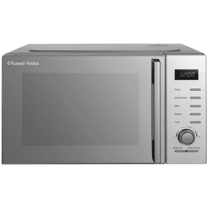 Russell Hobbs RHM2348S Solo Microwave Oven Defrost Function 23L 800w Silver