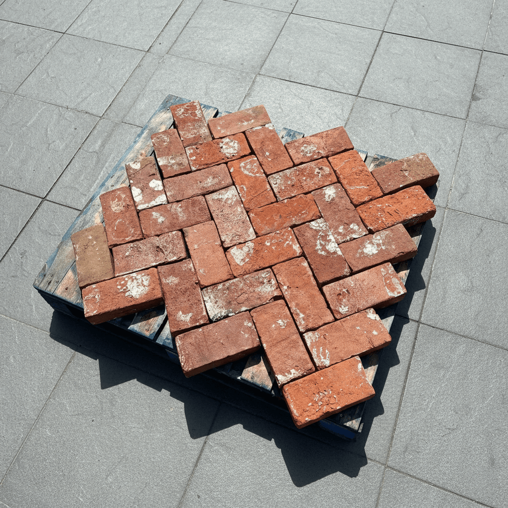 Reclaimed Handmade Clay Paving Brick Paver | Pack of 400 Pavers