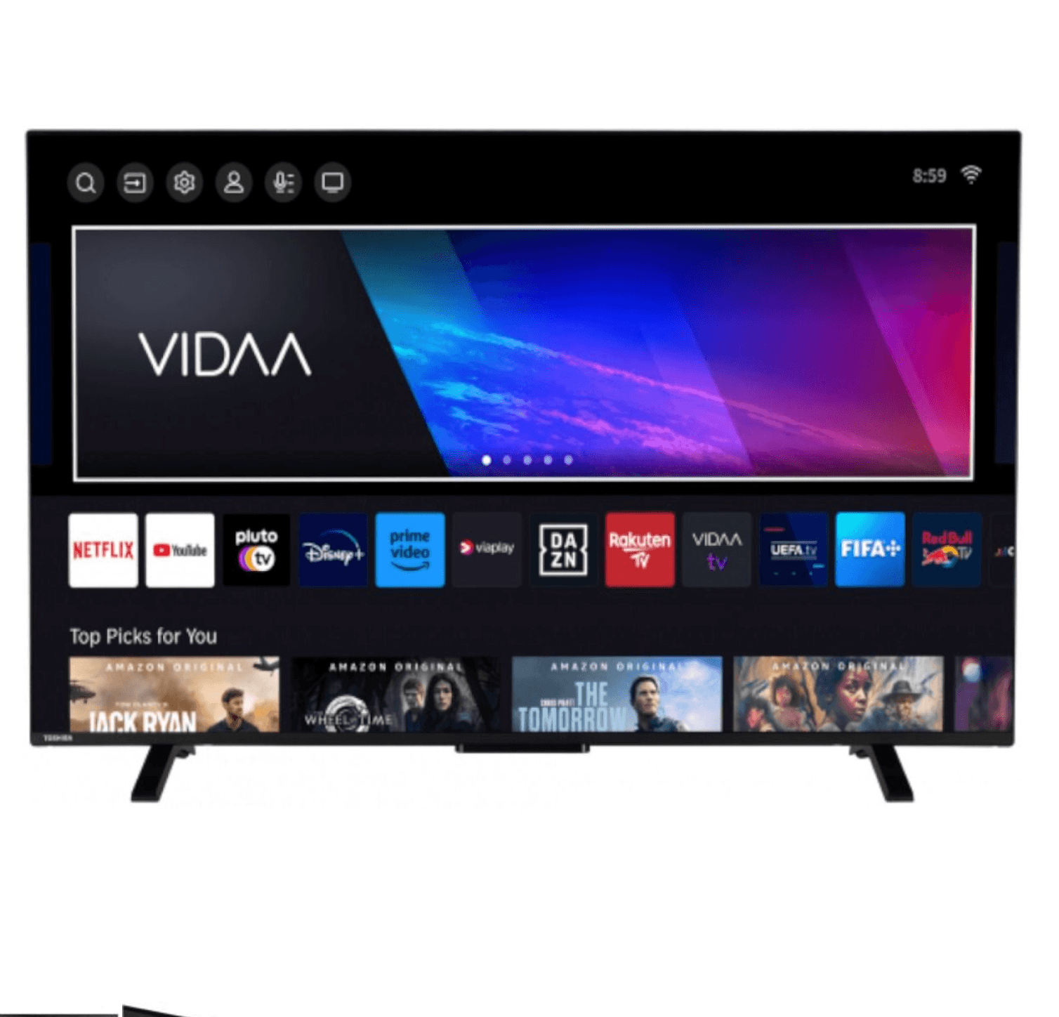 Toshiba 50QV2363DB 50″ 4K Smart TV UHD HDR AVS Dolby Audio/Vision USB Recording