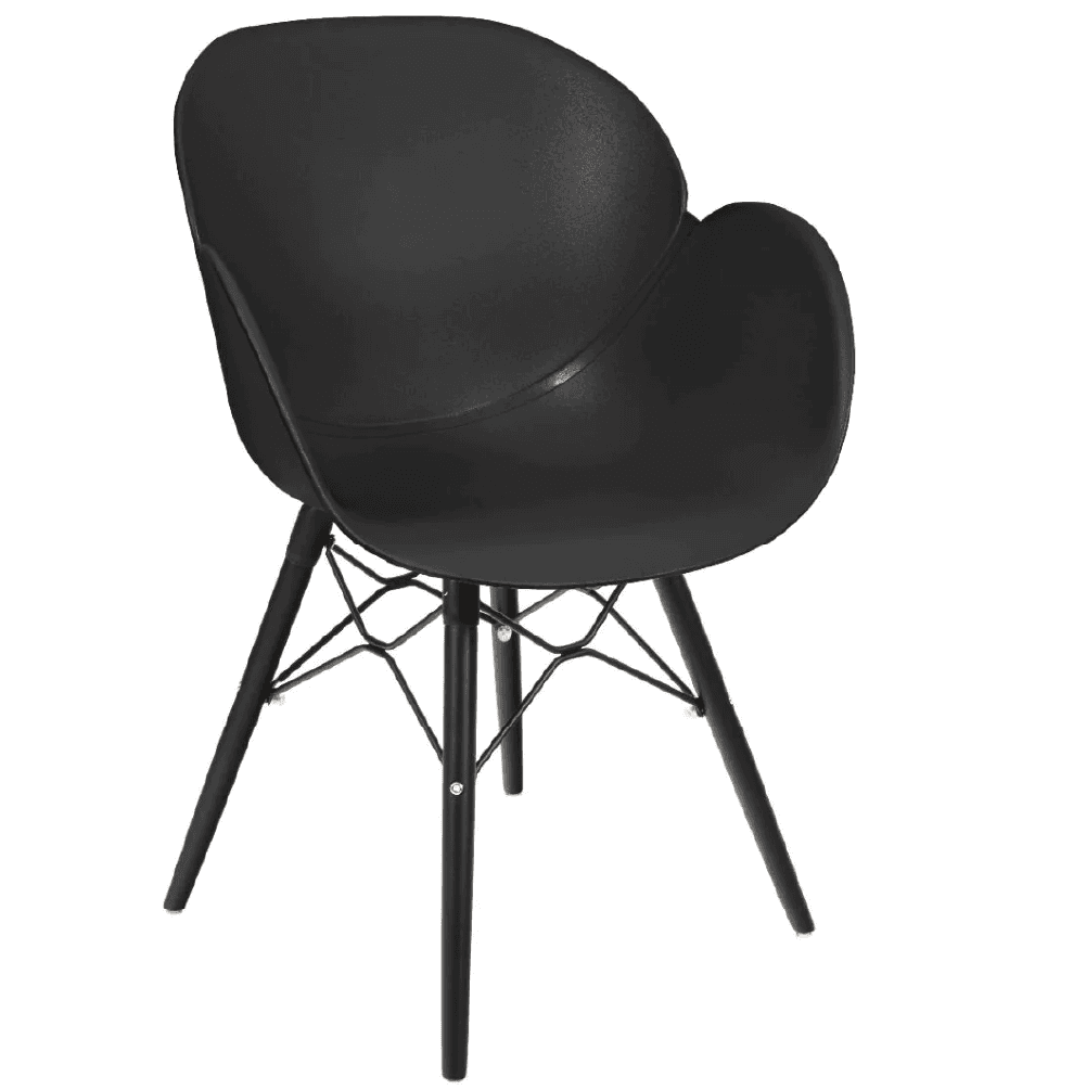 Retro Bucket Dining Cafe Bistro Chairs Eiffel leg